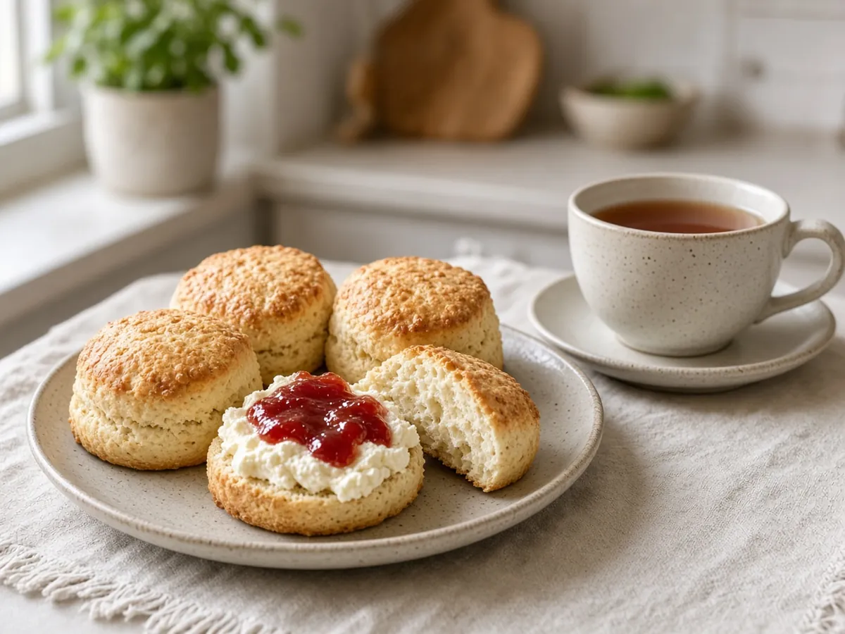 Classic Cream Scones: Tender, lightly sweet scones made with heavy cream; add currants or chocolate chips if you like.