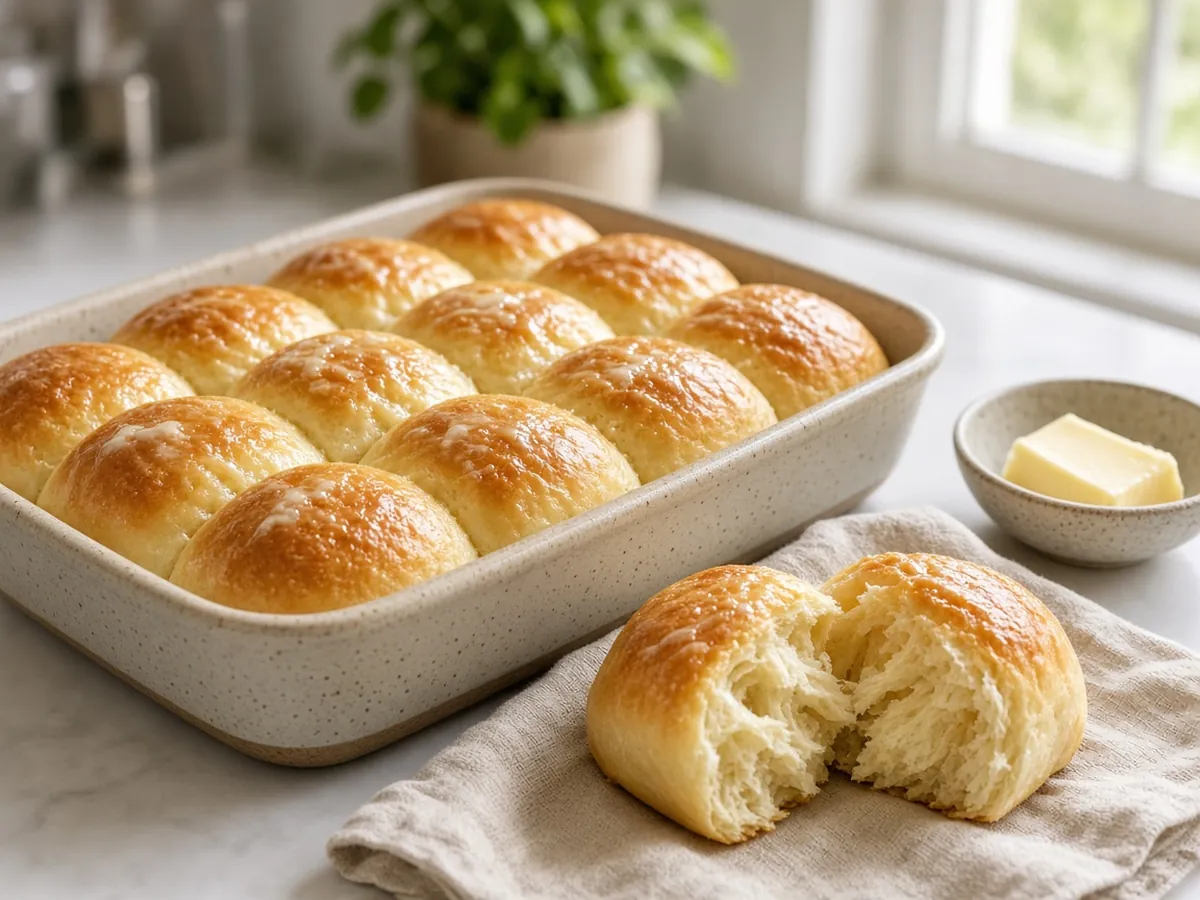 Soft Dinner Rolls: Pillowy, buttery pull-apart dinner rolls for holidays and weeknights alike.